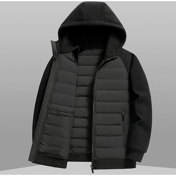 Ten Sam Styl Dla MężCzyzn I Kobiet, Styl Dla Par Na ZewnąTrz, Lekka Kurtka Puchowa, Kurtka Z Kapturem, Jesienno-Zimowa Nowa Odzież Robocza, Kurtka Puchowa 3XL-image