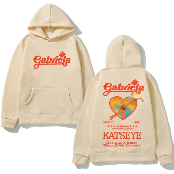 Katseye Gabriela 2026NOWA Bluza Z Kapturem Na Jesień Zimę Estetyczna Z Kapturem Casualowa Odzież Polarowa Casualowa Bluza Z Kapturem XS-image