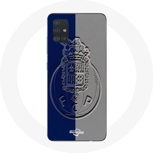 Funda - Maniacase - Samsung Galaxy A71 - Flexible - ProteccióN - Puerto Gond Azul Y Gris Negro-image