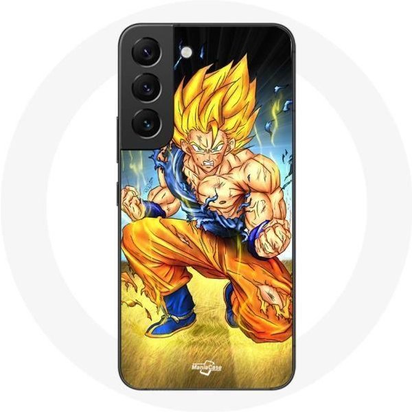 Funda Samsung Galaxy S22 Son Goku Dragon Ball Cuerpo Enojado-image
