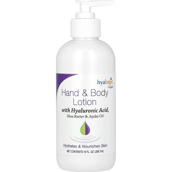 Hyalogic, Hand & Body Lotion, With Hyaluronic Acid, Fragrance-Free, 10 Fl Oz (295.7 Ml) White-image