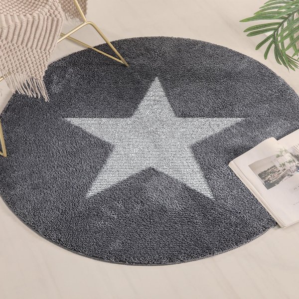 MięKki OkrąGłY Dywanik – AntypośLizgowy Pluszowy OkrąGłY Dywan Do Salonu, Sypialni Lub Pokoju DziecięCego Diameter 100Cm(39In)-image