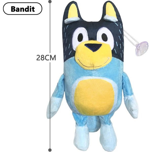 Bluey Bingo Figurki Anime Pluszowe Lalki Animacja Akcesoria Pies Tata Bandyta I Mama Chilli 28CM Rodzina Pluszowe Zabawki Prezent Dla Dzieci 28Cm-image
