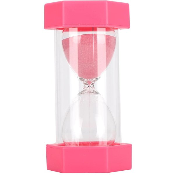 Temporizador De Arena Reloj De Arena Hexagonal De 15 Minutos Para DecoracióN Del Hogar Regalo De CumpleañOs Rosa-image