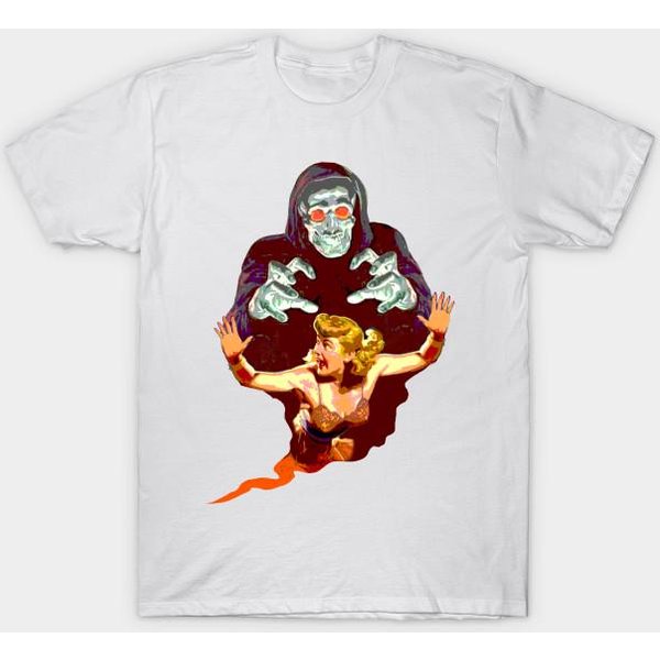 Camiseta Mujer Scream Estampado Harajuku Kawaii Camiseta Verano Manga Corta Camiseta Mujer Top 4XL Blanco-image