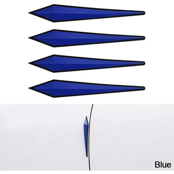 4 Piezas Adhesivo Protector AntiarañAzos Para Coche ProteccióN AnticolisióN Parachoques CarroceríA Borde De Espejo Retrovisor De Puerta Tira De Goma-image