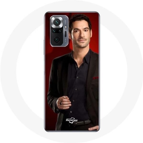 Funda Para Xiaomi Redmi Note 10 Pro - Lucifer Morningstar - Silicona Blanda - Rojo - Negro - Mixta Negro-image
