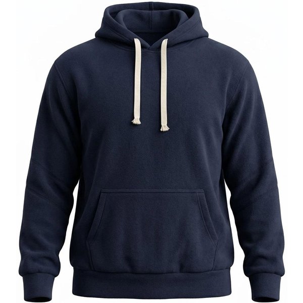 Sudadera Con Capucha Para Hombre, Color Liso, Con CordóN, Manga Larga, Bolsillo Canguro, Corte Holgado, Informal XL-image