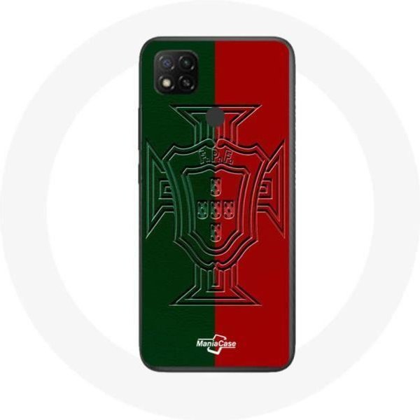 Funda - Xiaomi - Redmi 9C - Logo Portugal - Flexible - Verde Y Rojo Rojo-image