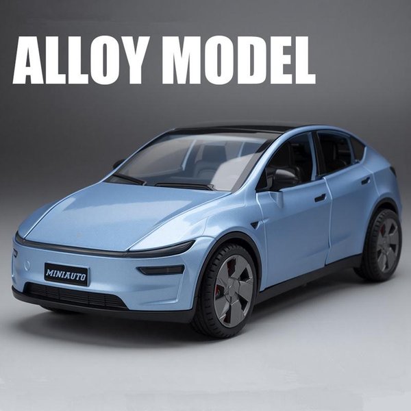 1:32 Model Y SUV Aluminiowy Model Samochodu Diecast Metalowy Nowy Pojazd Energetyczny Model Pojazdu Symulacja DźWięK ŚWiatłO Kolekcjonerski Zabawka Dla Dzieci Prezent-image