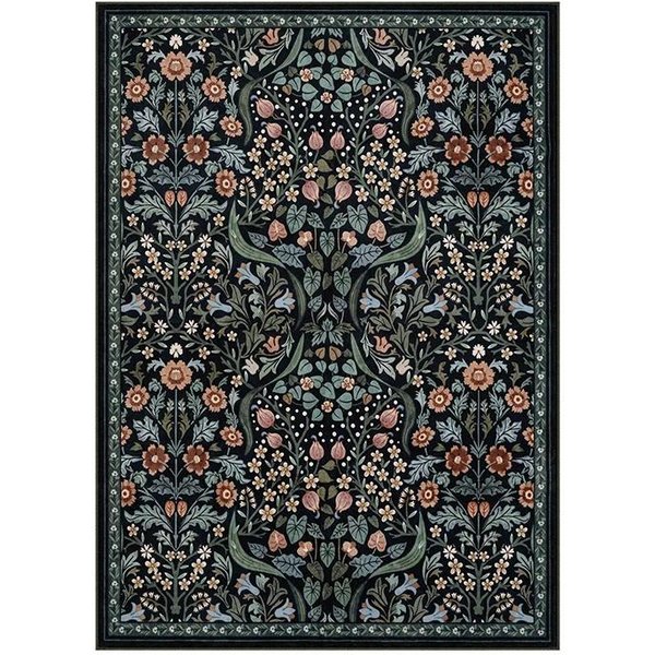 Dywan Z Nadrukiem TęCzy I SłOńCa W Stylu Boho Dywany Do Salonu Dywan Do Sypialni W Stylu Vintage Boho Dywan PodłOgowy Z RośLinami, AntypośLizgowy, Zmywalny 80*120Cm-image