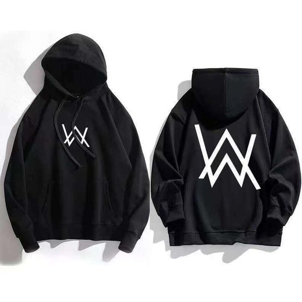 MęSka Bluza Z Kapturem Alan Walker, Gruba, Podszyta Aksamitem, Styl Muzyki Elektronicznej S Black-image