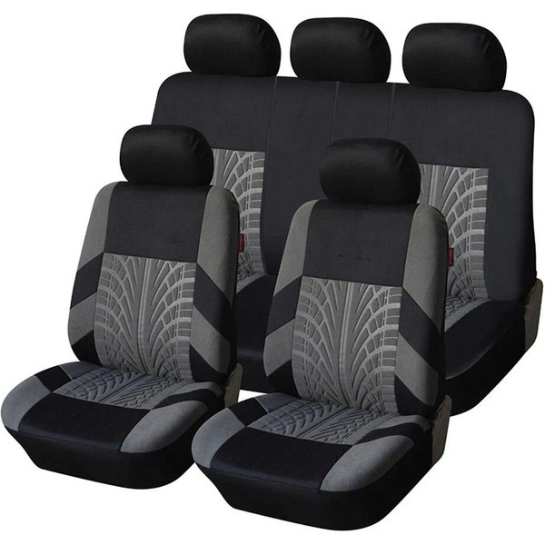 Fundas Para Asientos De Coche Juego Completo Delanteras Divididas Asiento Trasero Para Coche Tela Universal SUV SedáN Furgoneta Fundas Para Interior De AutomóVil-image