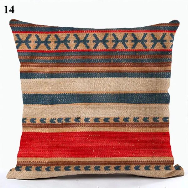 Funda De Almohada Bohemia, Cojines Marrones, Funda De CojíN Decorativa De Lino CóModa, Funda De CojíN GeoméTrica, Funda De Almohada Para El Hogar 50X50Cm-image