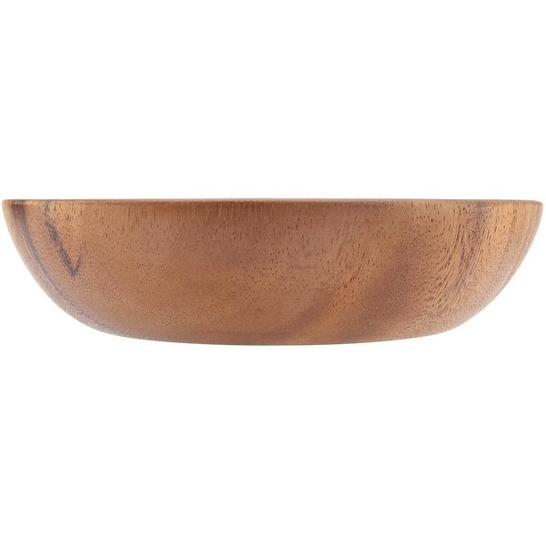 Solidna Drewniana Miska Akacjowa Na SałAtkę Zupę RyżOwą RęCznie Robiona Drewniana Miska Naczynia Kuchenne (20*4.5 Cm) Brown-image
