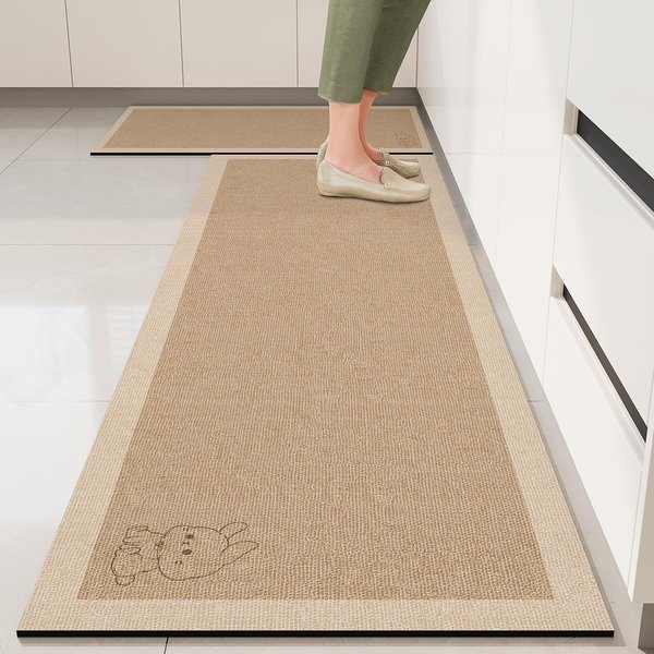 Winilowa Mata PodłOgowa Do Kuchni PVC AntypośLizgowa Zmywalny Dywan AntypośLizgowy Odporny Na Olej DłUgie Dywany Nowoczesna Dekoracja Domu Tapete De Cozinha 1Pc(50X80Cm 50X120Cm-image
