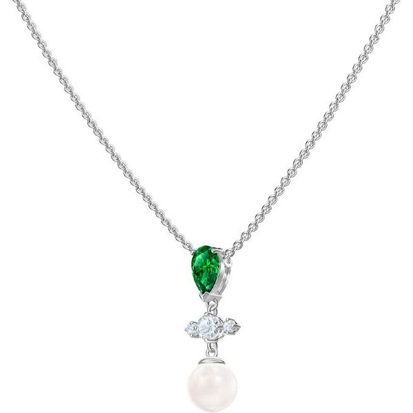 Collares Swarovski PerfeccióN Para Mujer Verdes 5493103 Green White-image