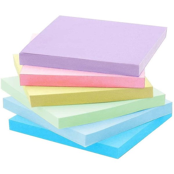 50 Unidades/Color, 3 X 3 Pulgadas, Notas Adhesivas, Pegatinas, Planificador, Bloc De Notas, Bloc De Notas, Material Escolar Y De Oficina.-image