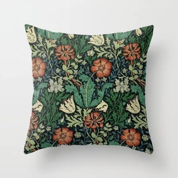 Funda De CojíN De Lino Floral Vintage Vikama Funda De Almohada Para Sofá Estilo Bohemio Funda De CojíN Decorativa Para Dormitorio 50X50Cm-image