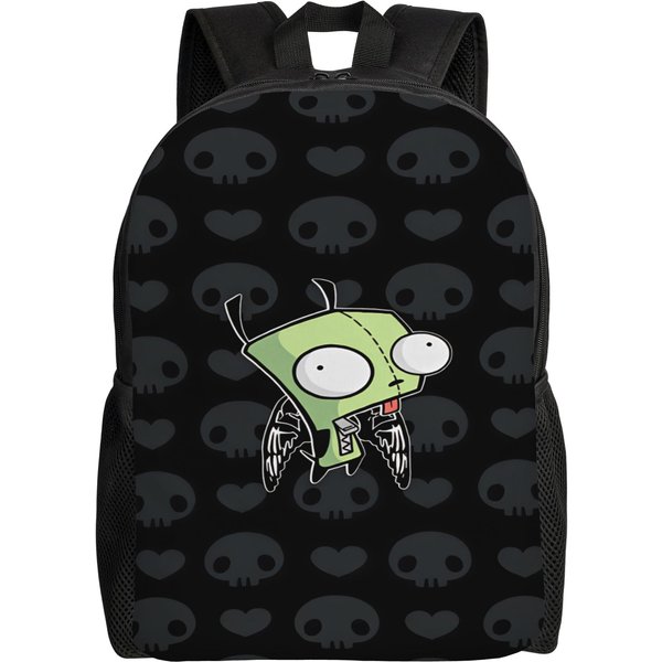 Mochila Gir Invaders Zims Mochilas Universitarias Masculinas Kawaii Bolsas Escolares Coloridas Duraderas Rucksack As Picture-image