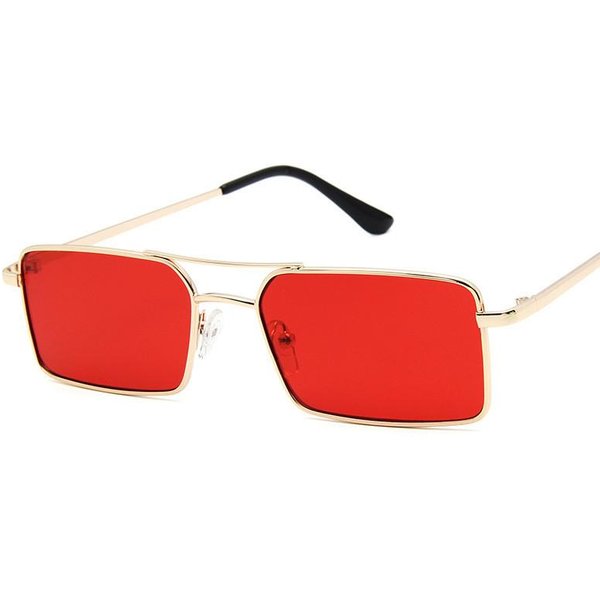 Klasyczne Okulary PrzeciwsłOneczne W Stylu Retro Damskie Okulary Lady Steampunk Metalowe Okulary PrzeciwsłOneczne Outdoor Vintage Okulary PrzeciwsłOneczne Okulary Czerwony-image