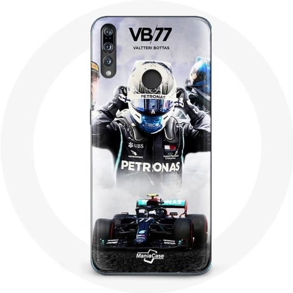 Funda - Maniacase - Huawei P30 Lite - FóRmula 1 Valtteri Bottas - Flexible - Negra Negro-image