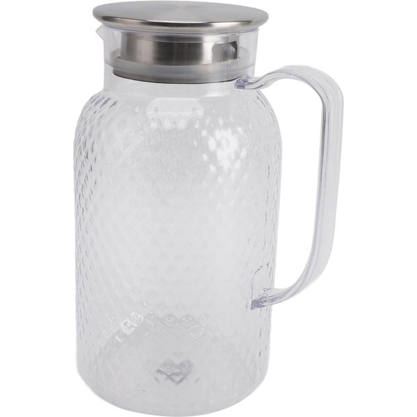 Jarra De Agua Con Tapa Y Asa 1500Ml AcríLico Resistente Al Calor Jarra Transparente Para Agua Para Limonada Leche Té Helado FríO L-image