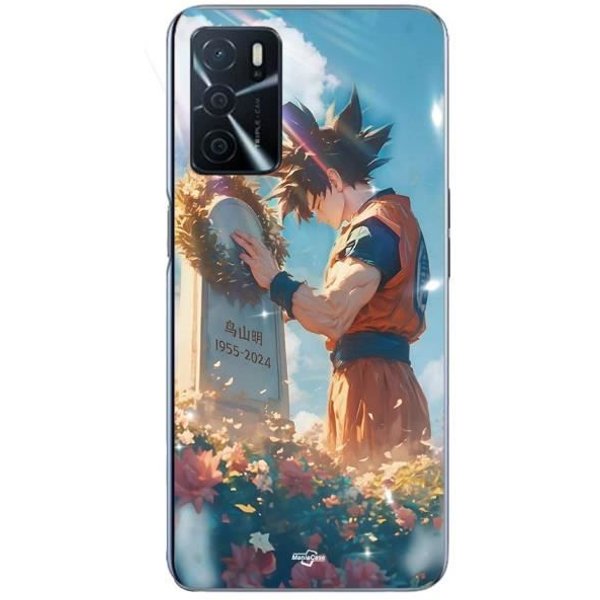 Coque - Maniacase - Oppo A16S - Akira Toriyama Son Goku - Souple - Bleu-image
