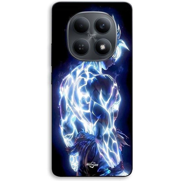 Coque De TéLéPhone - Maniacase - Xiaomi Redmi Note 15 5G - Dragon Ball Z Goku Ultra Instinct - Silicone TPU - Noir Brillant-image