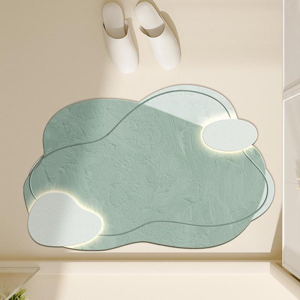 Mata łAzienkowa, Ziemia Okrzemkowa, AntypośLizgowa ChłOnna PodkłAdka, Toaleta, PodkłAdka Pod Stopy Do Kuchni, Dywanik Pod Drzwi Toalety 60X90Cm23.6X35.4In-image