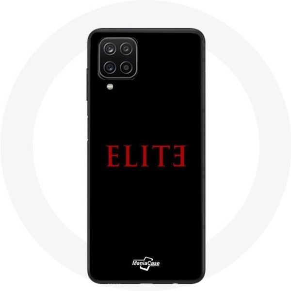 Funda - Samsung - Galaxy A12 Elite - Flexible - Logo Rojo - ProteccióN Negra Negro-image