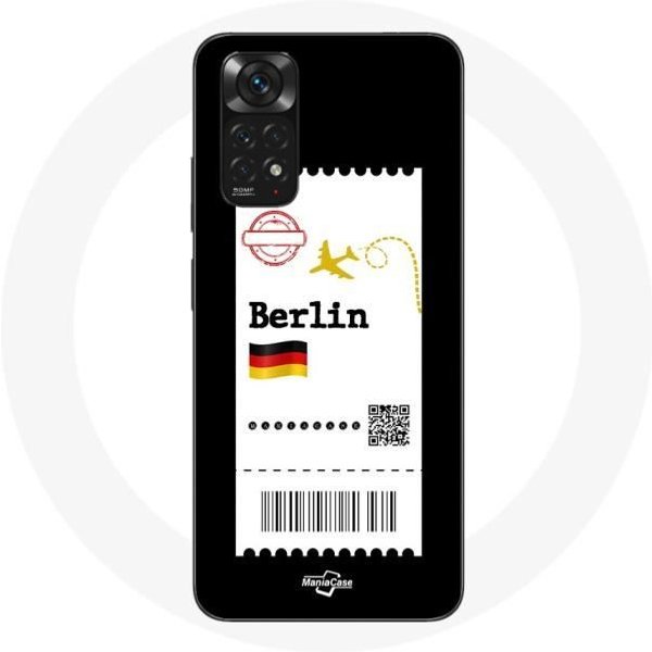 Funda Para Xiaomi Redmi Note 11S Billete De AvióN BerlíN-image