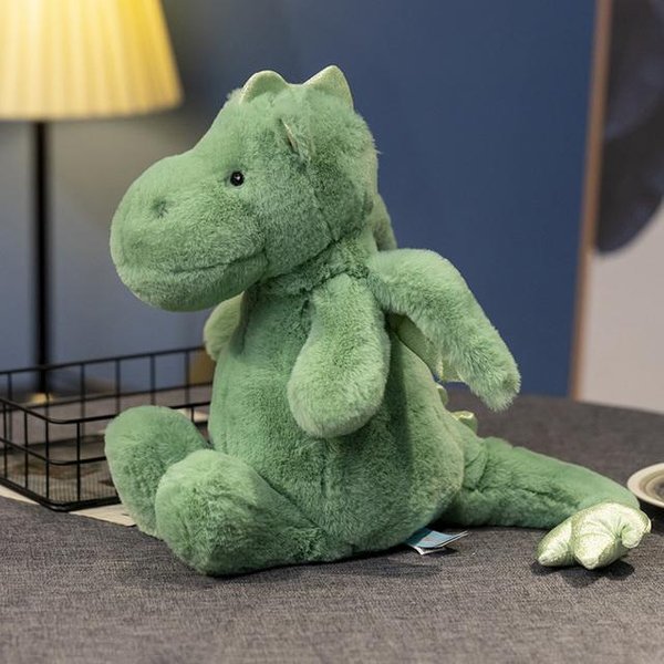 Pluszowe Zabawki LatająCy Smok Kawaii Zwierzę Dinozaury Poduszka Wypchane MięKkie Lalki Dla Dziecka Dzieci TowarzysząCe Peluche Prezent 30Cm Zielony-image