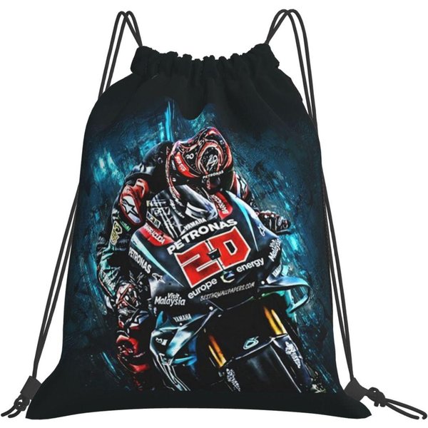 Fabio Quartararo Francuski Motocyklista Plecaki Codzienne Torby Ze Sznurkiem Torba Sportowa Torby Na KsiążKi Na PodróżE Do SzkołY One Size-image