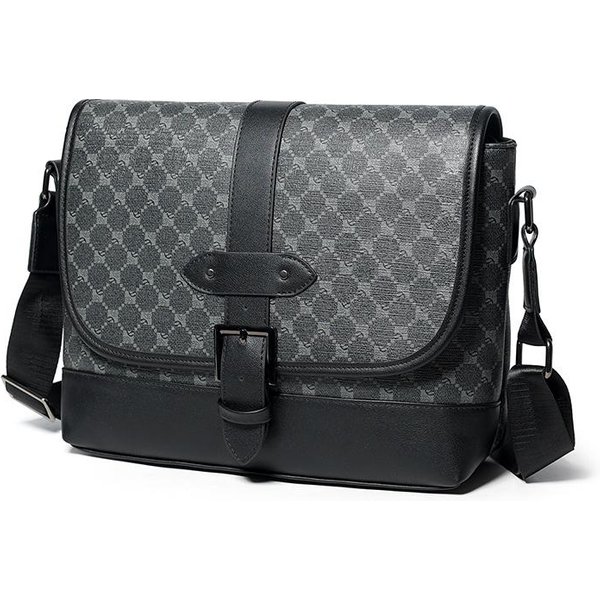 Bolso De Hombro De DiseñO De Lujo Para Hombre Bolso Mensajero Crossbody De Cuero De Alta Calidad Para Hombre Estilo Vintage Bolso De Mano Para Hombre Bolso Bolsa Sac 30Cmx23Cmx10Cm-image