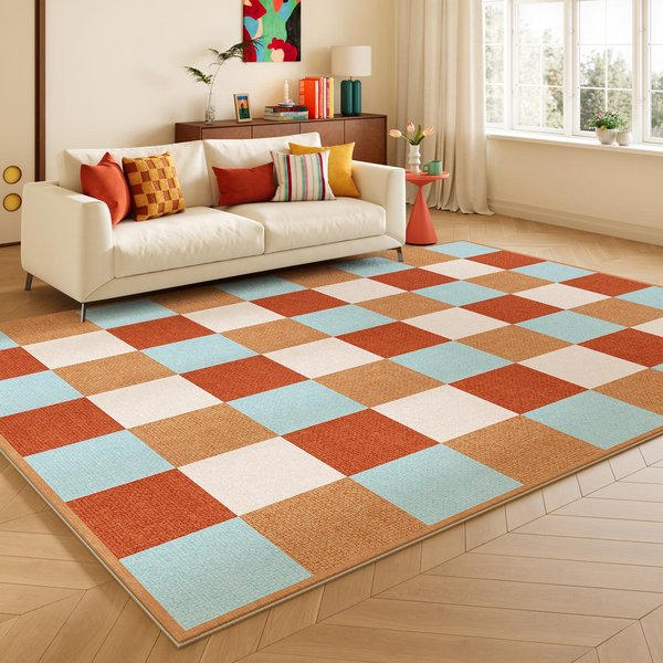 Kolor Dopaminowy Dekoracja Salonu Dywan DużE Dywany Do Sypialni Prać MożNa Mata PodłOgowa Do Salonu AntypośLizgowa Garderoba MięKki Dywan 80X120Cm-image