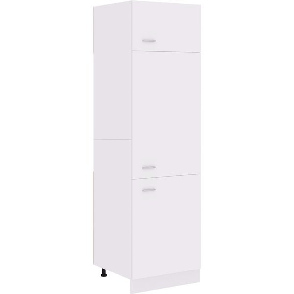Armario Para FrigoríFico Empotrado Lyon Blanco 60 X 57 X 207 Cm Madera De IngenieríA-image