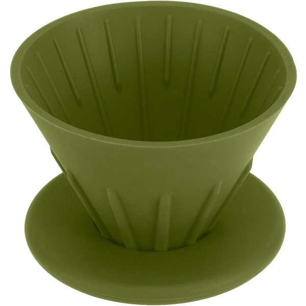 Filtro De Café De Resina De Silicona Reutilizable, Colador, Gotero, Accesorio Para Cafetera Para El Hogar, Exterior Verde-image
