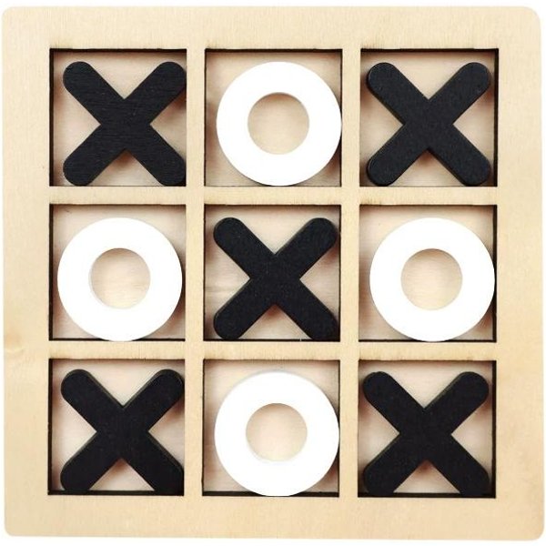 Nuevo Tres En Raya NiñOs Entrenamiento Cerebral Tablero De Ajedrez De Madera Juego De Mesa Juguete De Mesa Juguete Educativo Interactivo Para Padres E Hijos Regalo De CumpleañOs-image