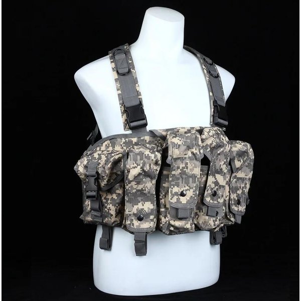 Portacargadores AK Chest Rig AK 47 Molle Bolsillo Para Cargador Accesorios Deportivos Al Aire Libre Chaleco De Entrenamiento Para Caza-image