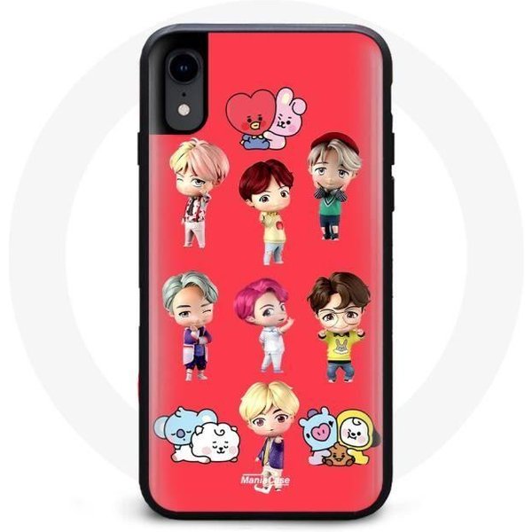 Funda Para Iphone XR BTS Tinytan AnimacióN BT21 PóSter-image