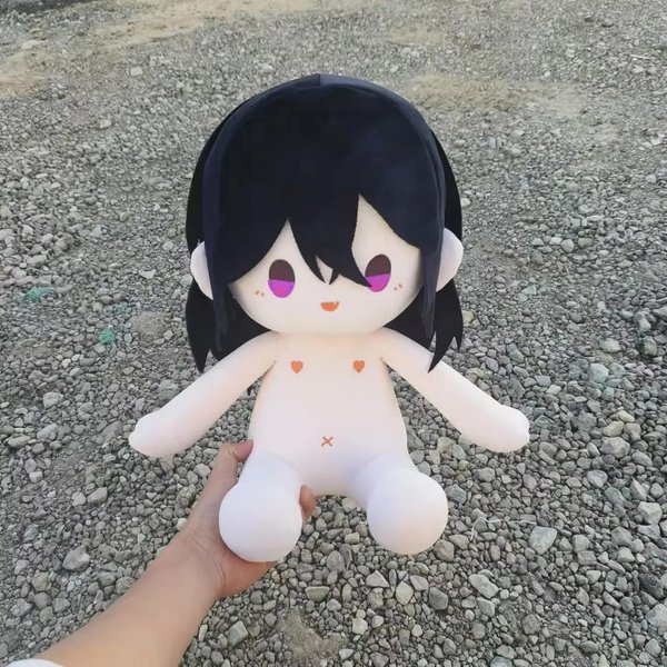20Cm Anime Czarna Reze Cosplay Pluszowa Lalka 20Cm Postać Z Chainsaw Man Urocza MięKka Wypchana Zabawka-image