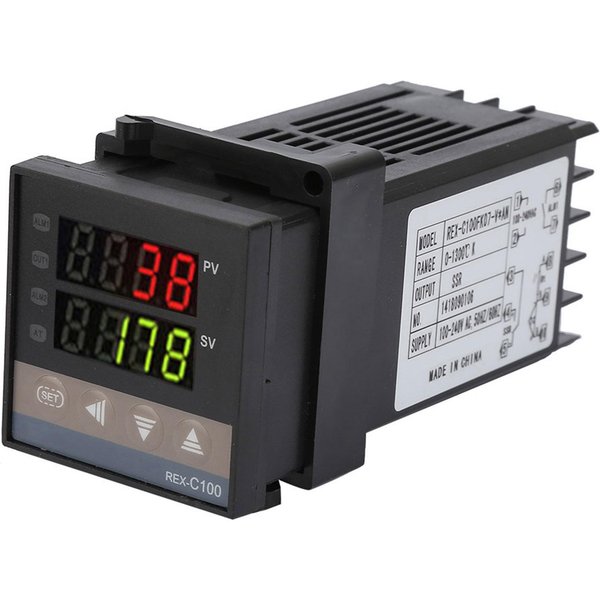 0 Stopni Celsjusza ~1300 Stopni Celsjusza Alarm Rex C100 Cyfrowy Led Regulator Temperatury Pid Zestaw Termostatu AC110V 240V-image