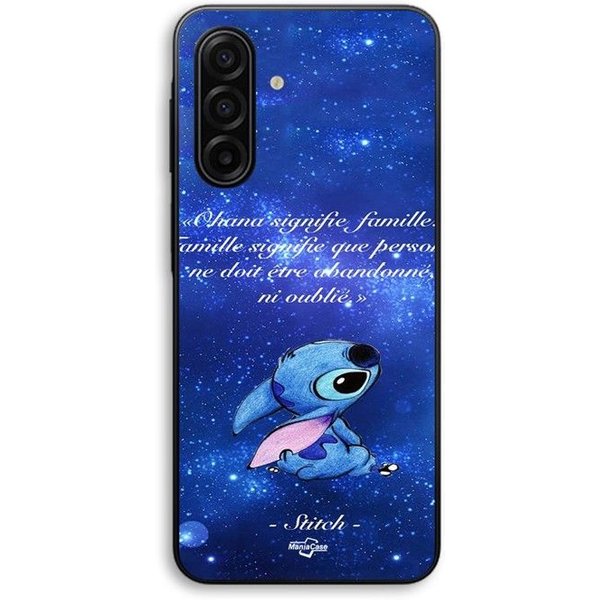Funda Para Samsung Galaxy A57 Stitch Disney Stitch Lindo Ohana Significa Familia Maniacase Negro-image