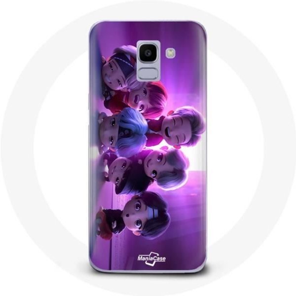 Funda - Maniacase - Samsung Galaxy A8 2018 - BTS Tinytan - Flexible - Morado-image