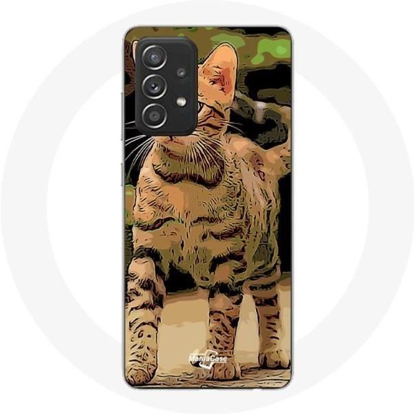 Funda Para Samsung Galaxy A52 Raza De Gatos BengalíEs Dibujo Animado-image