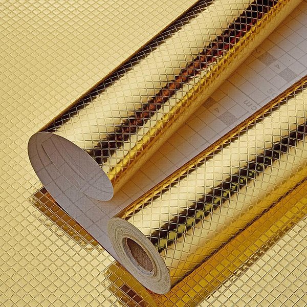 3M/5M/10M Kuchnia Olejoodporne Naklejki Samoprzylepne Przeciwporostowa Wysokotemperaturowa Folia Aluminiowa Kuchenka Gazowa Szafka Tapeta Kontaktowa 40Cm*5M-image