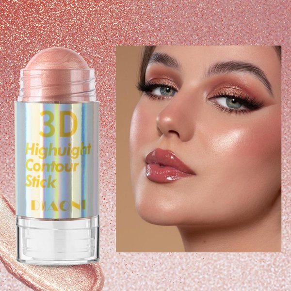Barra Iluminadora 3D De 6 Colores Para El Rostro, Iluminador CosméTico, Bronceador, Contorno Facial, Iluminador, Corrector, Crema, Herramienta De Maquillaje-image