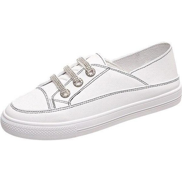 Zapatillas De Deporte Para Mujer, Zapatos Vulcanizados Transpirables A La Moda, Plataforma De Cuero Pu, Tenis Informales Femeninos, Zapatos De Mujer Yyj214 40 Negro-image