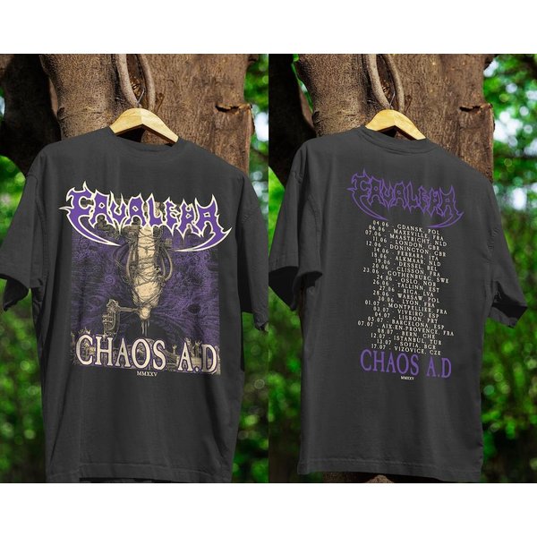 Camiseta De Concierto De Banda De Rock Tour Cavalera 2026 M Black-image